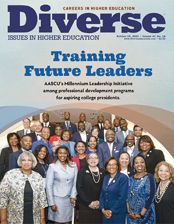 Magazine cover:  Diverse Issues In Higher Education 